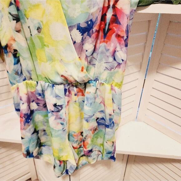 PARKER SIZE SMALL MULTICOLOR FLORAL ROMPER - Picture 3 of 7